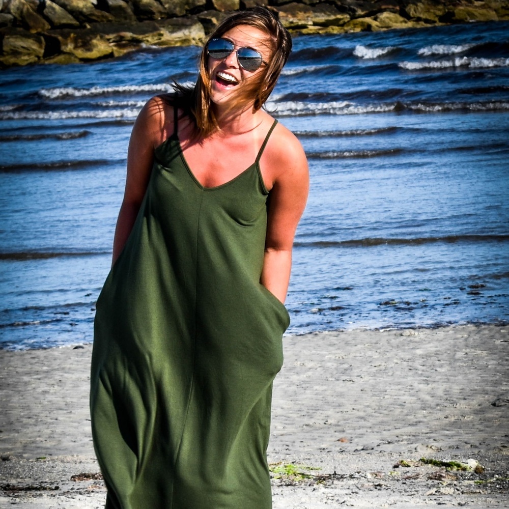Zenana Maxi Dress with Pockets